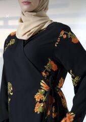 BAĞLAMALI MODEL PAMUK VİSKON NAMAZ ELBİSESİ