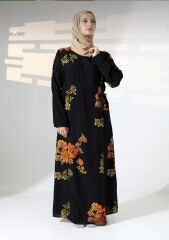 BAĞLAMALI MODEL PAMUK VİSKON NAMAZ ELBİSESİ