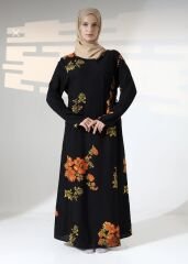 BAĞLAMALI MODEL PAMUK VİSKON NAMAZ ELBİSESİ