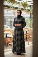 PAMUK VİSKON BAĞLAMALI MODEL NAMAZ ELBİSESİ