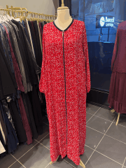 PAMUK VİSKON FERMUARLI MODEL NAMAZ ELBİSESİ