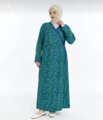 BAĞLAMALI MODEL PAMUK VİSKON NAMAZ ELBİSESİ