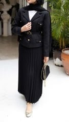 PİLİSE ETEKLİ CEKET TAKIM