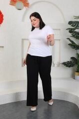 PAMUK VİSKON KUMAŞ LASTİKLİ PANTOLON