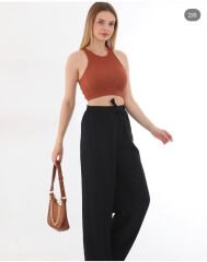 PAMUK VİSKON KUMAŞ LASTİKLİ PANTOLON