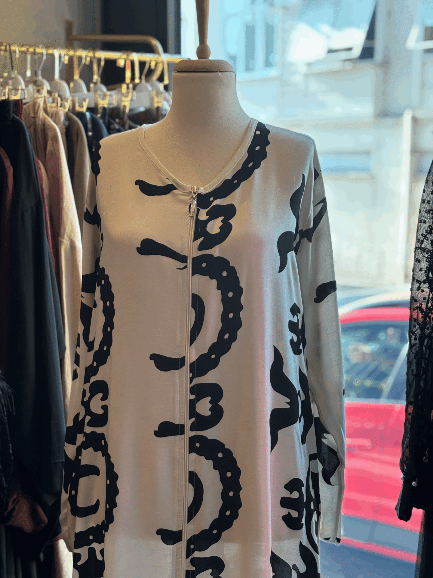 PAMUK VİSKON FERMUARLI MODEL NAMAZ ELBİSESİ -FERACE