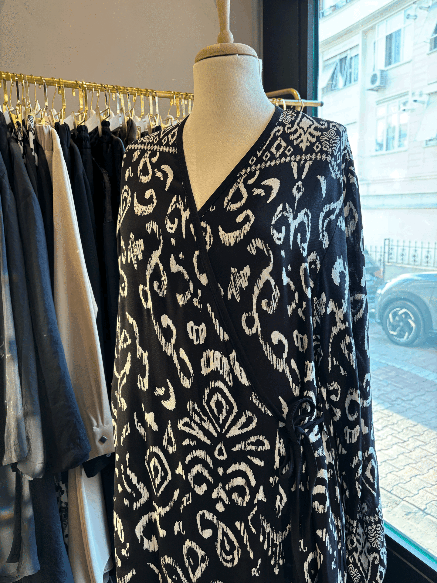 PAMUK VİSKON BAĞLAMALI MODEL NAMAZ ELBİSESİ