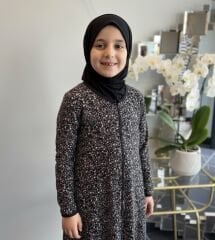 PAMUK VİSKON FERMUARLI MODEL ÇOCUK NAMAZ ELBİSESİ