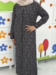 PAMUK VİSKON FERMUARLI MODEL ÇOCUK NAMAZ ELBİSESİ