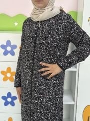 PAMUK VİSKON FERMUARLI MODEL ÇOCUK NAMAZ ELBİSESİ