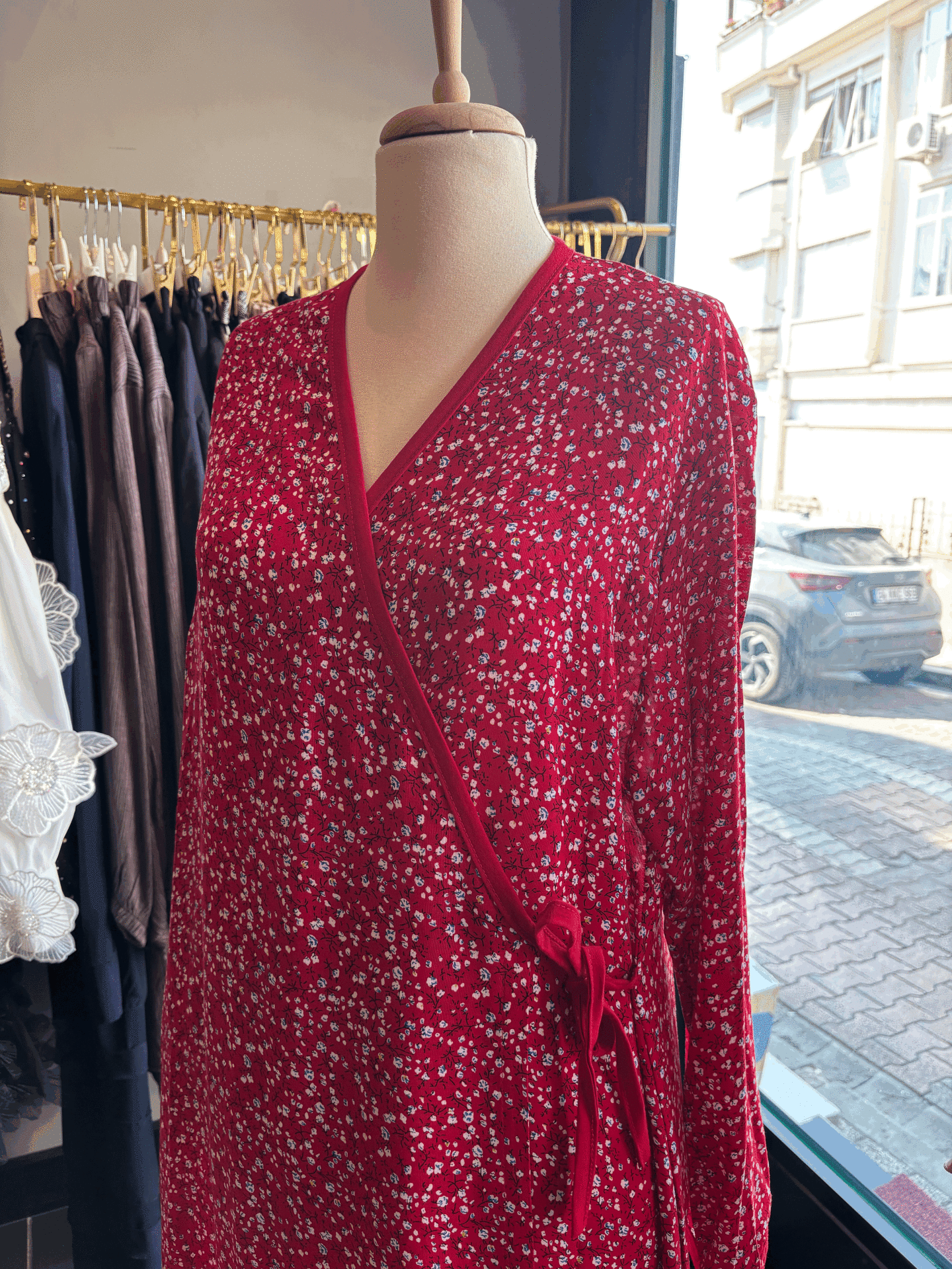 PAMUK VİSKON BAĞLAMALI MODEL NAMAZ ELBİSESİ