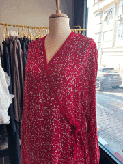 PAMUK VİSKON BAĞLAMALI MODEL NAMAZ ELBİSESİ