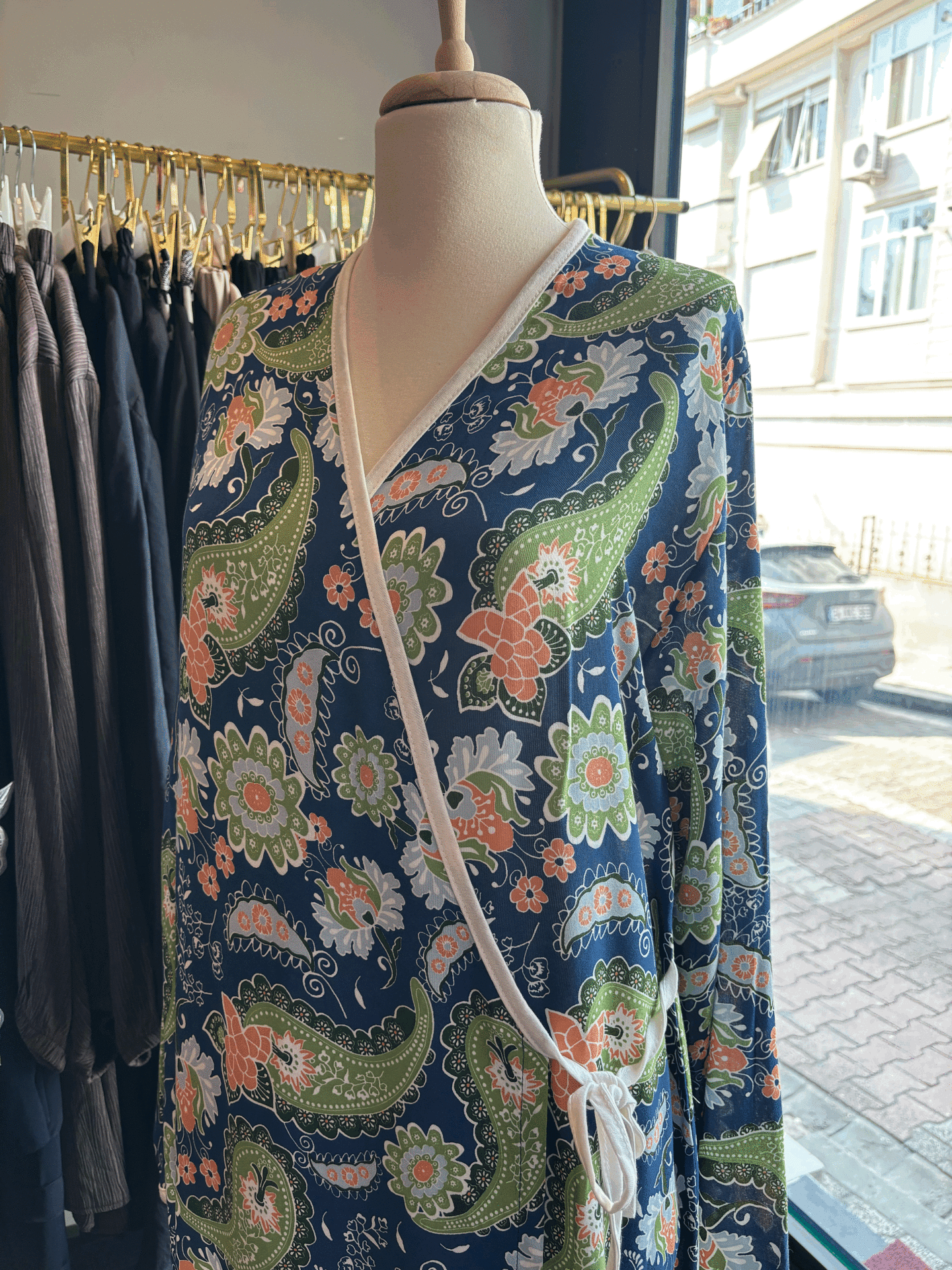 PAMUK VİSKON  BAĞLAMALI MODEL NAMAZ ELBİSESİ