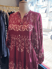 PAMUK VİSKON KAT KAT MODEL VİSKON ELBİSE