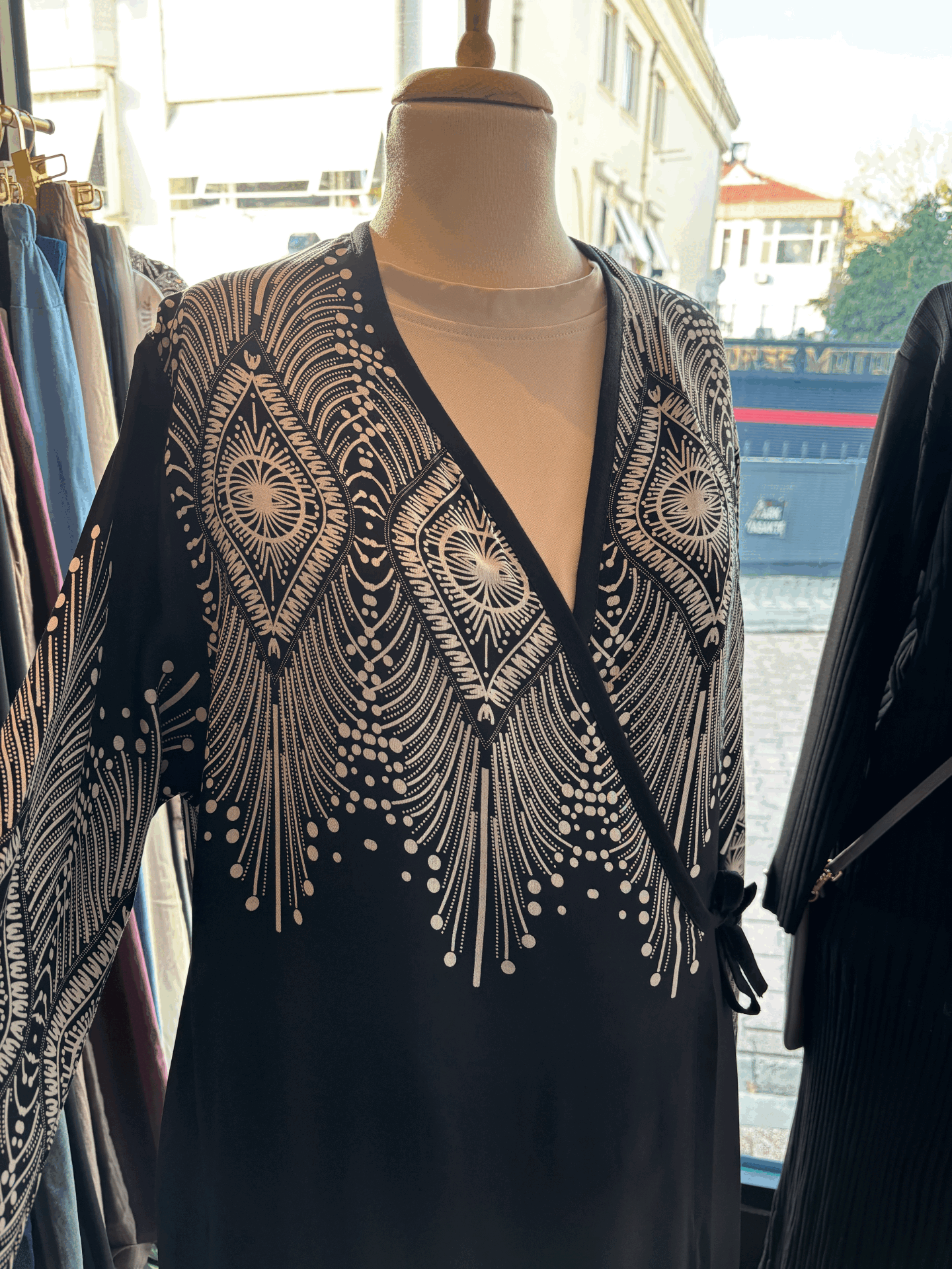 PAMUK VİSKON BAĞLAMALI MODEL NAMAZ ELBİSESİ