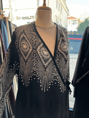 PAMUK VİSKON BAĞLAMALI MODEL NAMAZ ELBİSESİ