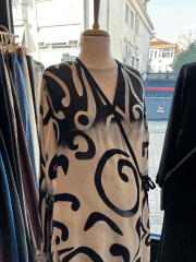 PAMUK VİSKON BAĞLAMALI MODEL NAMAZ ELBİSESİ