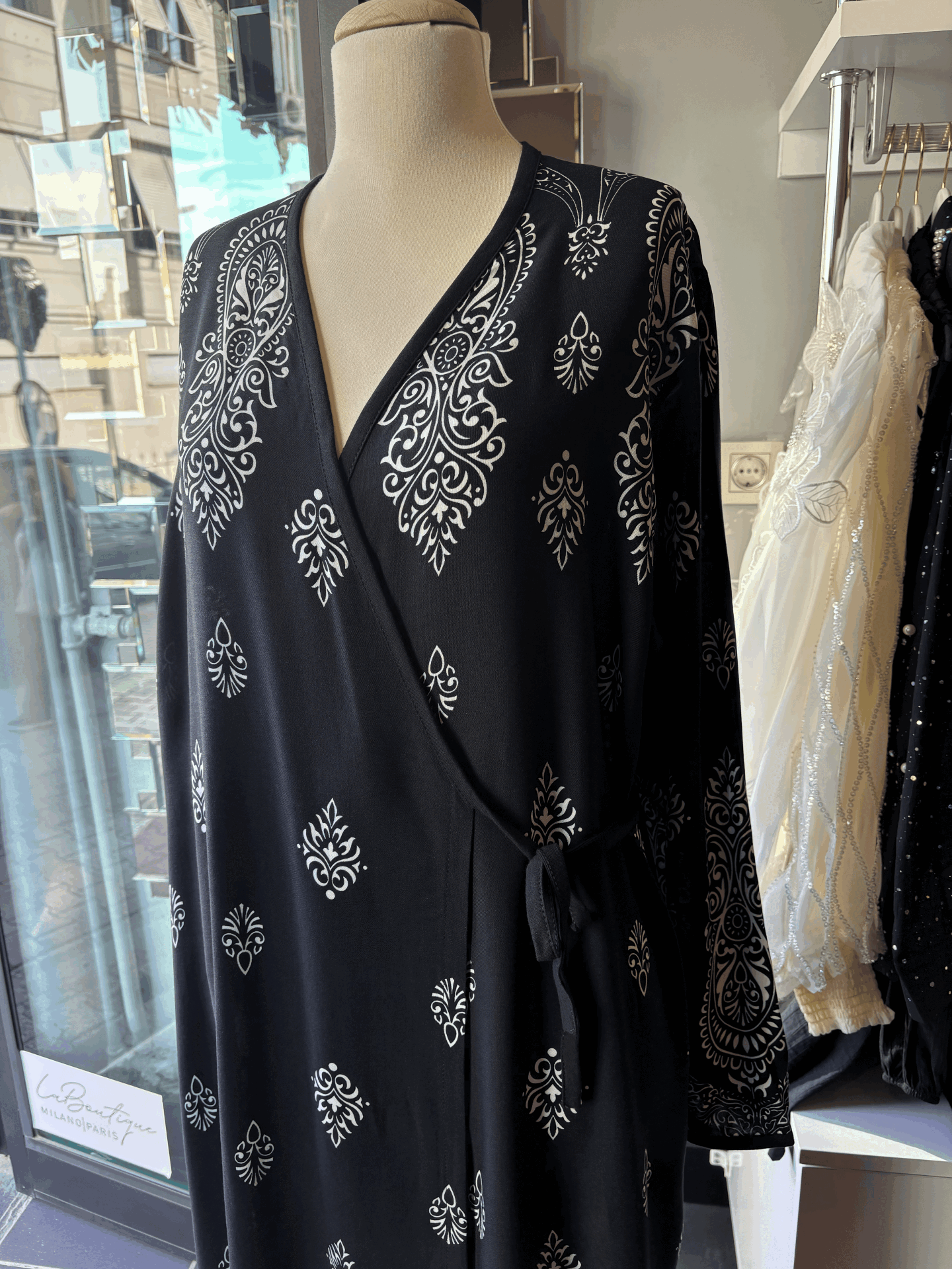 PAMUK VİSKON BAĞLAMALI MODEL NAMAZ ELBİSESİ