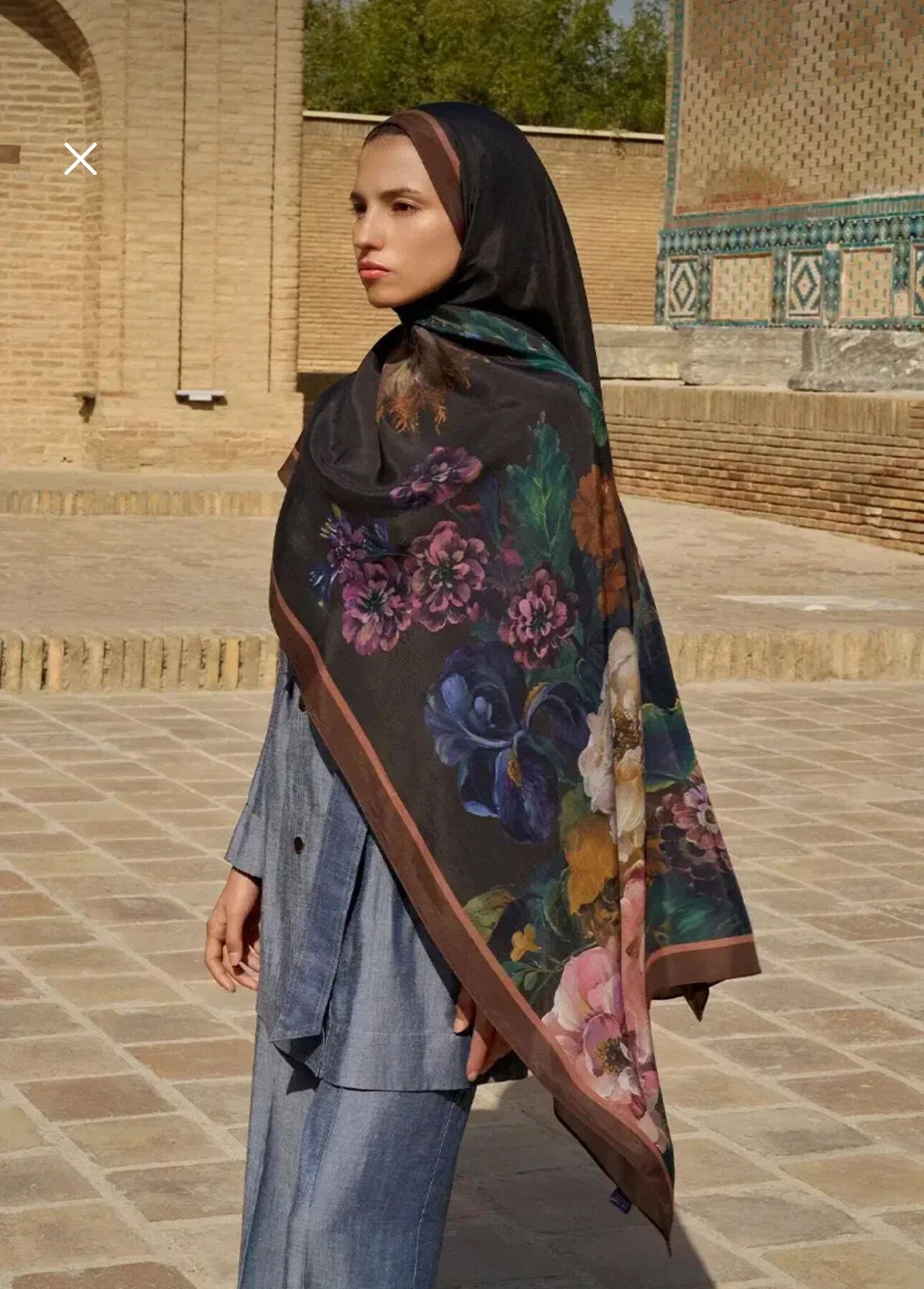 EDS SCARF FLORİS FLOŞ VİSKON ŞAL