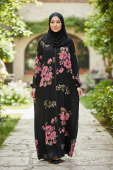 PAMUK VİSKON FERMUARLI MODEL NAMAZ ELBİSESİ